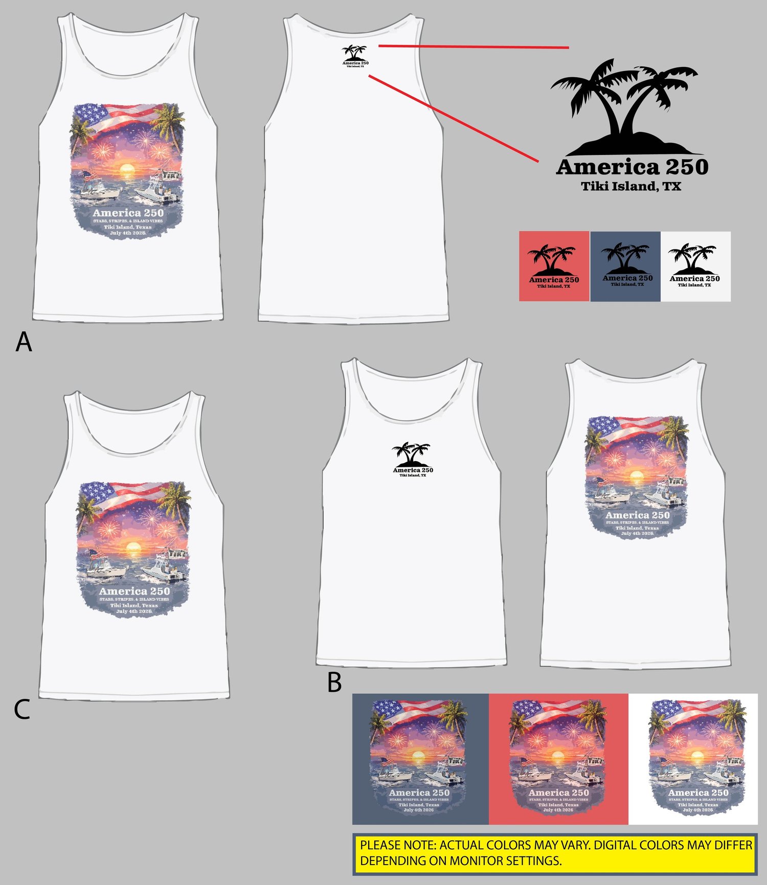 america 250 tank top